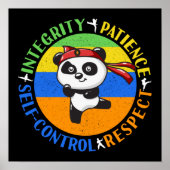 Werte für Kampfkunst - Boys Karate Mindset Poster (Vorne)