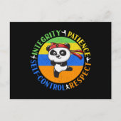 Werte für Kampfkunst - Boys Karate Mindset Postkarte (Vorderseite)