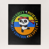 Werte für Kampfkunst - Boys Karate Mindset Puzzle (Vertikal)