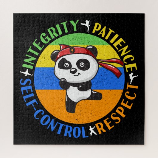 Werte für Kampfkunst - Boys Karate Mindset Puzzle (Vertikal)