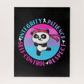 Werte für Kampfkunst - Girly Karate Mindset Puzzle (Vertikal)