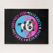 Werte für Kampfkunst - Girly Karate Mindset Puzzle (Horizontal)