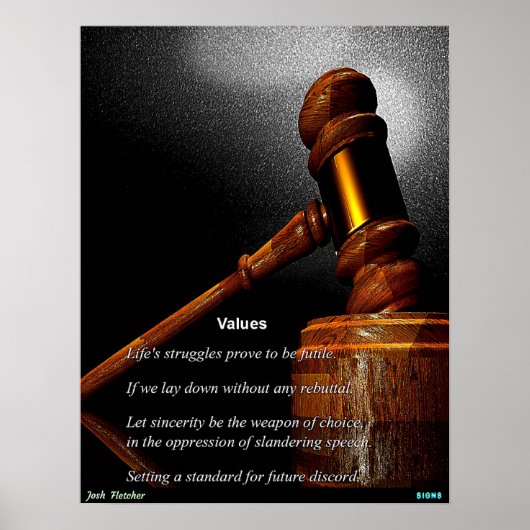 Werte Poster (Vorne)