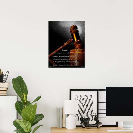 Werte Poster (Heimbüro)