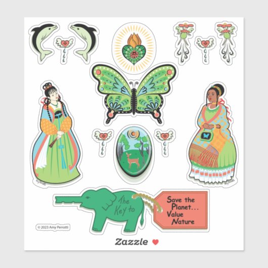 Werteart Aufkleber (Blatt)