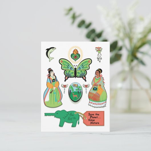 Werteart Postkarte (Stehend Vorderseite)