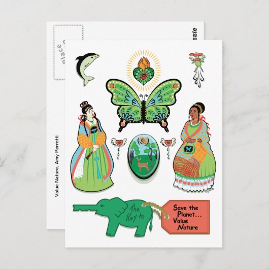 Werteart Postkarte (Vorne/Hinten)