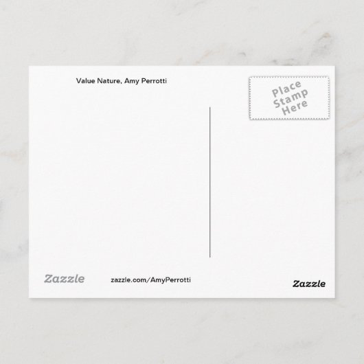 Werteart Postkarte (Rückseite)