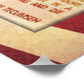 Wertegesetz Poster (Ecke)