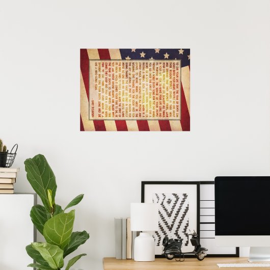 Wertegesetz Poster (Heimbüro)