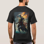 Wertewellen: Die Dolphin Samurai" T-Shirt (Rückseite)