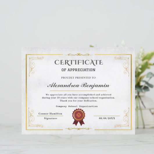 Wertgutachten für das Erreichen des Ziels (Stehend Vorderseite)