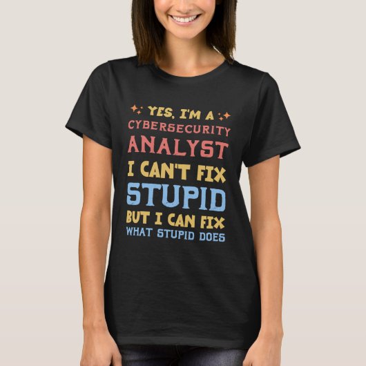 Wertgutschrift für Cybersecurity-Analyst T-Shirt (Vorderseite)