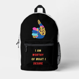 Wertiger Druckknopf Nähtasche Bedruckter Rucksack