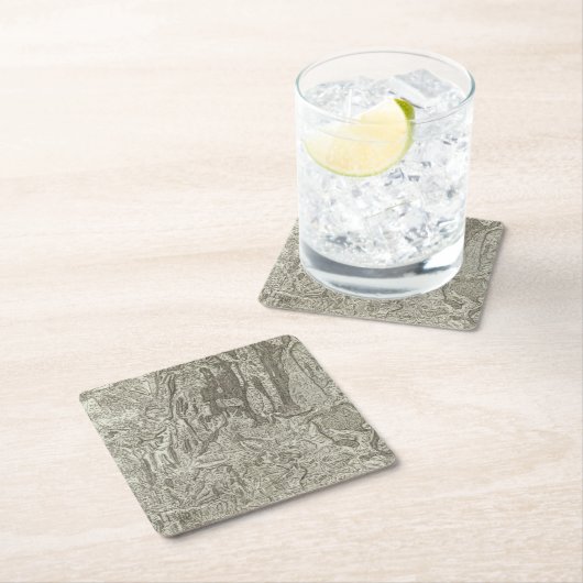 Wertigkeit Rechteckiger Pappuntersetzer (Vor Ort)