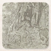 Wertigkeit Rechteckiger Pappuntersetzer (Vorderseite)