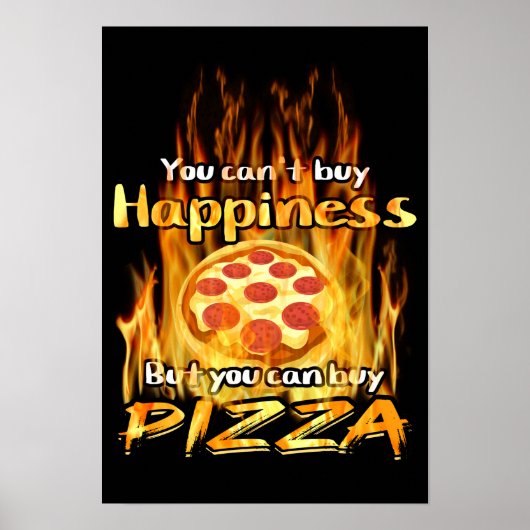 Wertpapier für Pizzeria Poster (Vorne)