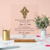 Wertschätzung der Kirche Acrylschild (Hochzeit)