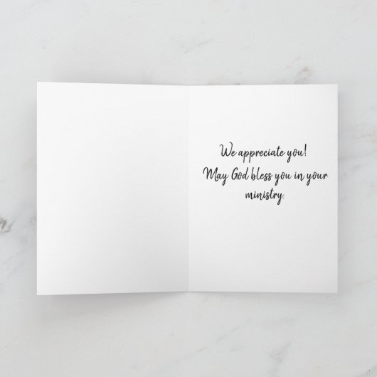 Wertschätzung durch Bibelverse Karte (Innenseite)