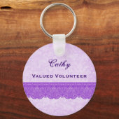 Wertschätzung Freiwilliger Orchid Lila F431 Schlüsselanhänger (Vorderseite)