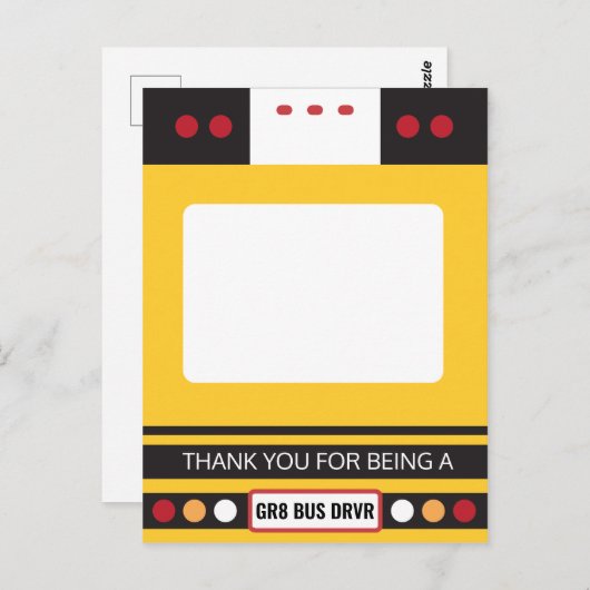 Wertschätzung für Busfahrer Danke, dass Sie den In Postkarte (Vorne/Hinten)