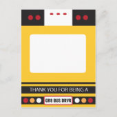 Wertschätzung für Busfahrer Danke, dass Sie den In Postkarte (Vorderseite)