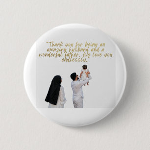 Wertschätzung für Ehemann und Vater Button