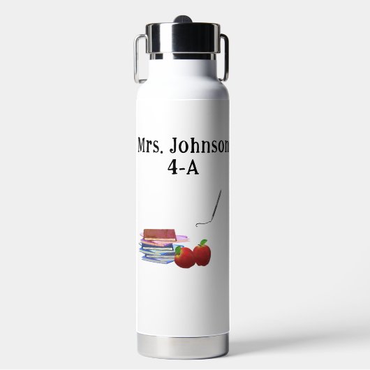 Wertschätzung für personalisierte Lehrer Trinkflasche (Vorderseite)