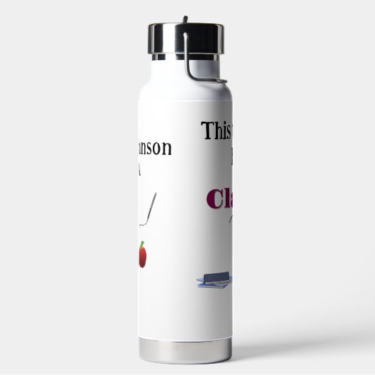 Wertschätzung für personalisierte Lehrer Trinkflasche (Links)