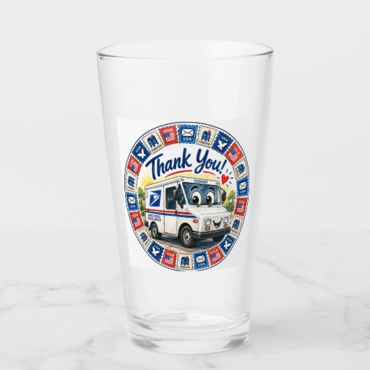 Wertschätzung für Postmitarbeiter Glas (Vorderseite)