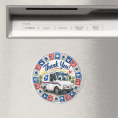 Wertschätzung für Postmitarbeiter Magnet (In Situ (Geschirrspüler))