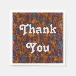 Wertschätzung Meal Elegant Gold Blue Vielen Dank Serviette