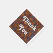 Wertschätzung Meal Elegant Gold Blue Vielen Dank Serviette (Ecke)