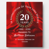 Wertschätzung Personalisierter langer Dienste Fotoplatte (Vorderseite)