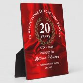 Wertschätzung Personalisierter langer Dienste Fotoplatte (Seite)