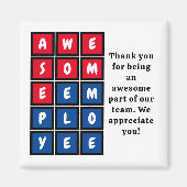 Wertschätzung PHANTASTISCHER Mitarbeiter Magnet (Vorne)