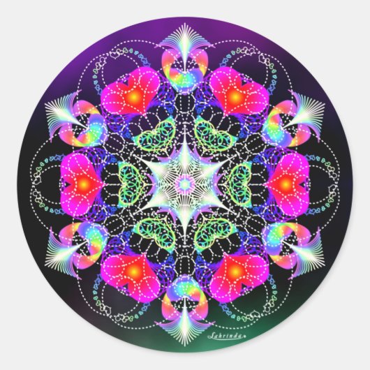 Wertschätzung Runder Aufkleber (Vorderseite)