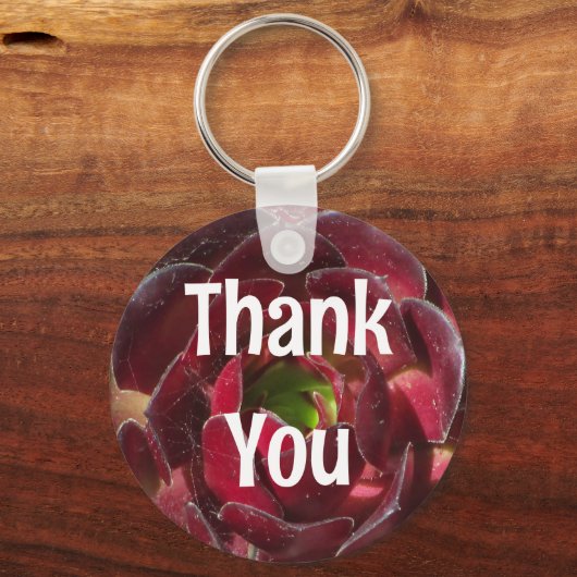 Wertschätzung Sukkulentes Foto Rote Pflanze Vielen Schlüsselanhänger (Vorderseite)