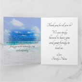 Wertschätzung von "Ocean Blue Waves" Dankeskarte (Innenseite)