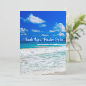 Wertschätzung von "Ocean Blue Waves" Dankeskarte (Stehend Vorderseite)