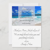 Wertschätzung von "Ocean Blue Waves" Dankeskarte (Rückseite)