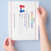 Wertschätzungsurkunde Briefkopf Dünn Glänzend Flyer (Hand)