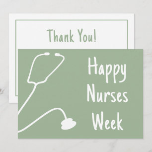 Wertsteigerung nach individuellem Happy Nurses Wee Dankeskarte