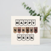 Wertsteigerung nach individuellem Happy Nurses Wee Dankeskarte (Stehend Vorderseite)