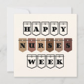 Wertsteigerung nach individuellem Happy Nurses Wee Dankeskarte (Vorderseite)