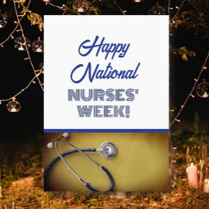 Wertungskarte für Flat Happy National Nurses' Week Feiertagskarte