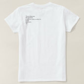 Wertvoll als wertvoller T - Shirt (Design Rückseite)