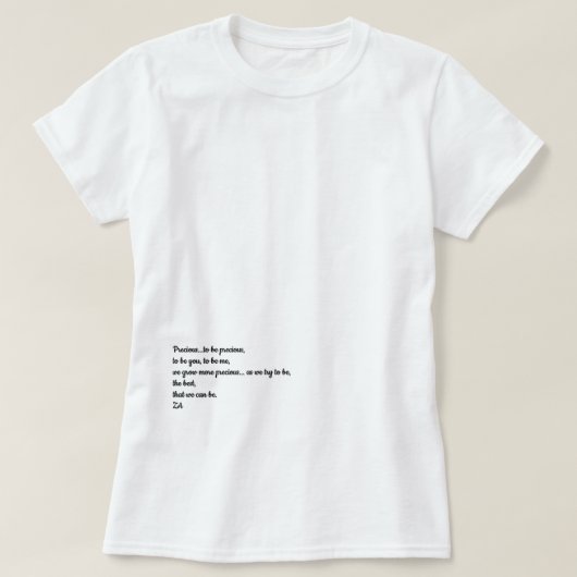 Wertvoll als wertvoller T - Shirt (Design vorne)