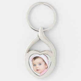 Wertvoll Baby Girl Silver Heart Keychain Geschenk  Schlüsselanhänger