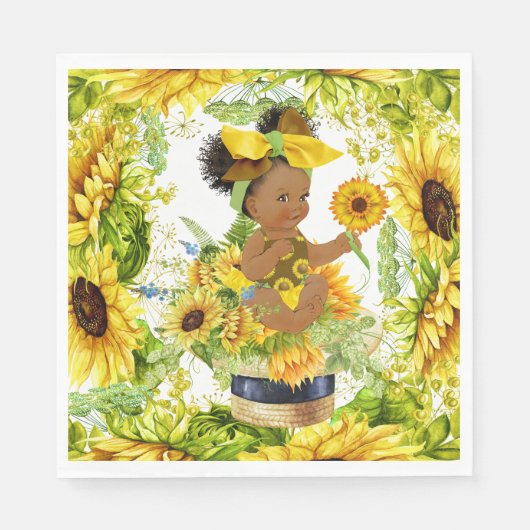 Wertvoll Baby Sunflower Party Goods Serviette (Vorderseite)